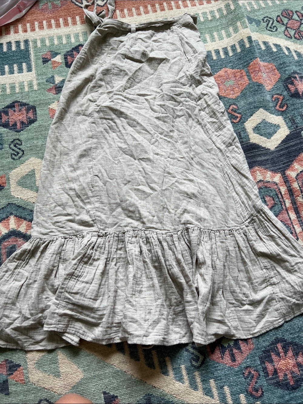 Mango Ruffle Wrap Skirt - Picture 6 of 10